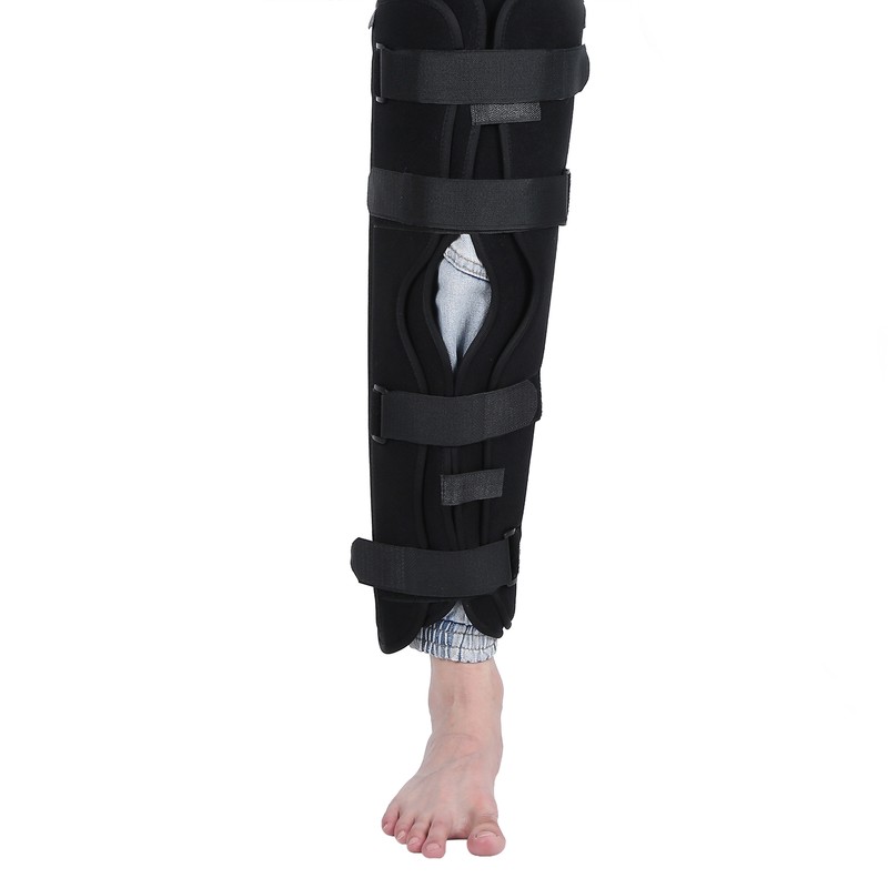 Knee Brace Adjustable Postoperation Fracture Sprain Knee Splint Immobilizer SupportL