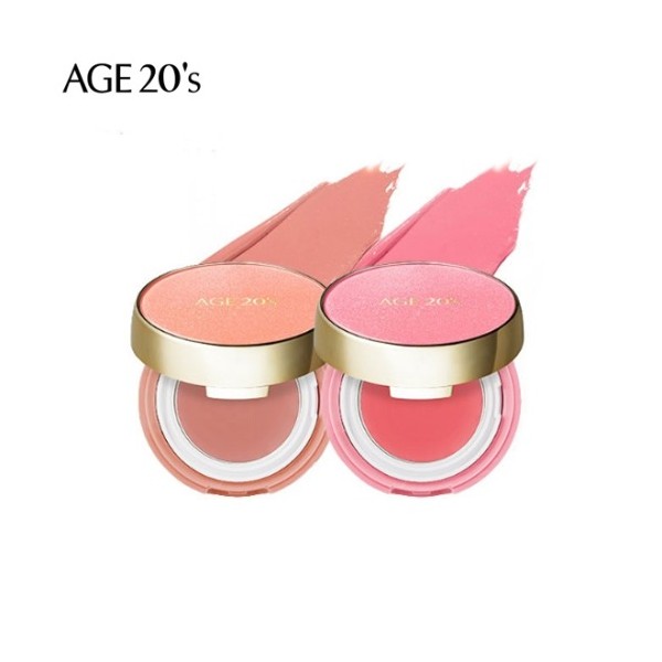 AGE 20'S Signature Essence Cover Blusher Pact 7g, Color:02 Rosy Pink