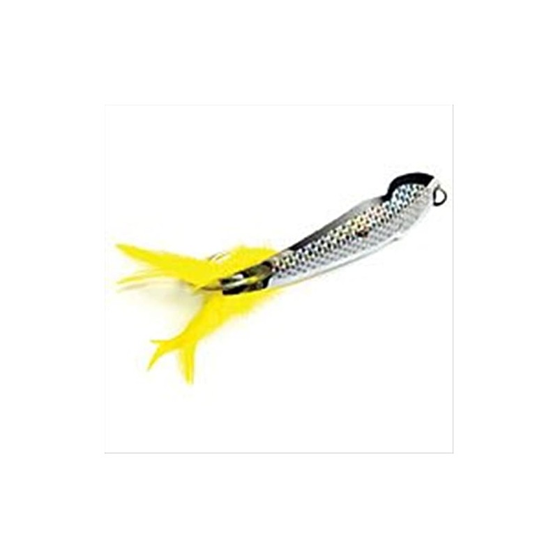 14 Pet Spoon/Yellow Feather Chrome/Silver