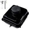 Gas Fuel Tank W/ Side Vent port for Coleman 98cc CK100 CK100-S SK100 Kids Go Kart, Screw on Fuel Tank for Realtree RTK100, Monster / Mega moto MAX MM-K100 ,154F 3.0 hp Engine Parts