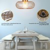 Tangkula Metal Flush Mount Ceiling Light, Antique Brass Metal Ceiling