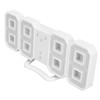 3D LED Digital Clock Dimmable Snooze Time Memory 12/24 Date