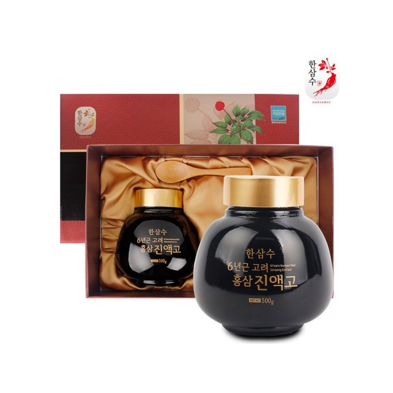 한삼수 6년근 고려홍삼 진액고 (500g X 2) 1+1행사 Hansamsu 6-Year-Old