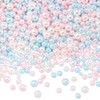 SUNNYCLUE 1 Box 1500Pcs No Hole Bead 3mm Blue Bubble
