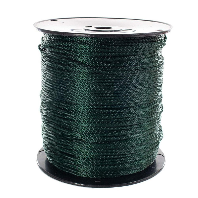 Golberg Solid Braid Nylon Rope - (Hunter Green, 3/16 Inch