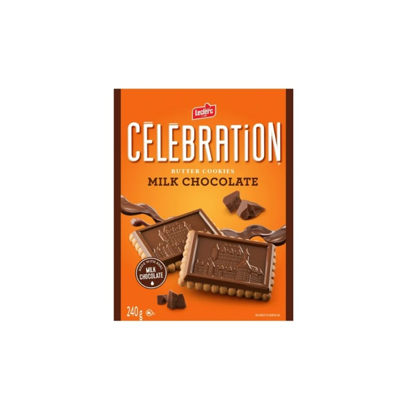 Celebration Milk Chocolate Top Butter Cookies, 240g
