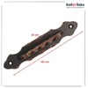 KOTARBAU® Door Handle 190 mm Wrought Iron Door Handle Black