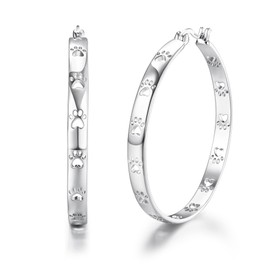 MILACOLATO Hoop Earrings 925 Silver for Women Gold Silver Hoop Earrings Golden Small Medium Gold Plated Surgical Steel Women's Earrings Nickel-Free Earrings Nickel-Free Jewellery Women, copper