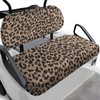 Bulopur 2 PCS Golf Cart Seat Cover Leopard Print Golf