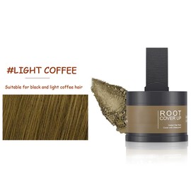 Hairline Powder - Hair Root Dye - Root Touch Up Powder - Enhance Hairline Powder - Instantly Hair Color Shadow Cover Gray Hair Root - Hair Touch-Up, Thin Hair Powder - Light Coffee 4g