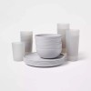 Room Essentials - 20pc plastic dinnerware set - Grey -