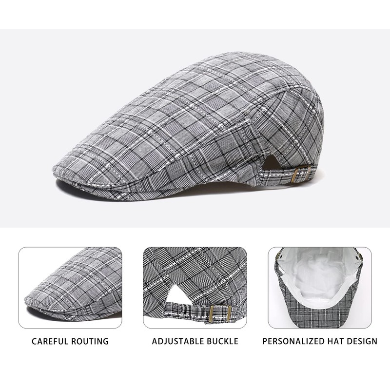 crazy bean Flat Hats Soft Beret Irish Beret Hat Adjustable