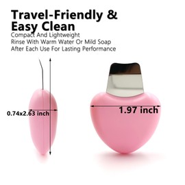EYBDYB Blackhead Remover Face Scraper Tool – Deep Cleansing Skin Scrubber for Nose&Face – Portable Pore Cleaner&Skin Spatula for Women&Men – Non-Electric Facial Tool for Blackheads&Whiteheads (Beige)