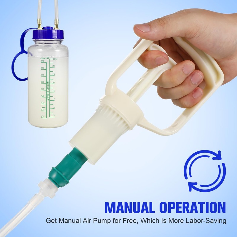 Yardwe Manual Milking Machine for Cows and Goats, Portable Hand