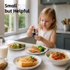 vzaahu Mini Salt and Pepper Grinder Set Black and White