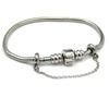 ICYROSE the Forever Bracelet Stainless Steel Starter Charm Bracelet Barrel