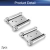 Yinpecly 3 inches Double Action Spring Hinge Stainless Steel Brushed