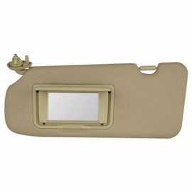 Driver Left Side Sun Visor Compatible with Honda CRV 2017 2018 2019 2020 2021 2022 Without Light Replace 83280-TLA-A12ZB, Beige