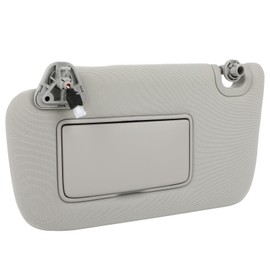 ECCPP 268-11645L Left Driver Side Sun Visor with Mirror Fit for Nissan for Sentra 2013 2014 2015 2016 2017 2018 2019, for Nissan for LEAF 2012-2016 with Sunroof 26811645L (Gray)