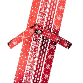 Gebrüder Bertels Froebel Stars, Paper Strips Red/White Foil Print, 24 Strips, 15 mm x 450 mm