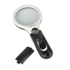 Ziyan Lupe mit Licht, 3X 12X Leselupe mit 3 LEDs,