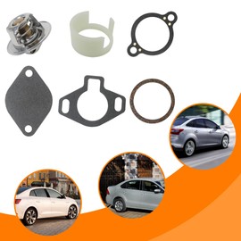 HaeKap Latest Version 807252Q5 Thermostat Kit for Mercruiser V6&V8 G-M Engines 4.3L 5.0L 5.7L 7.4L 8.2L 1987-2016 with 160° T-stat Sierra 18-3647