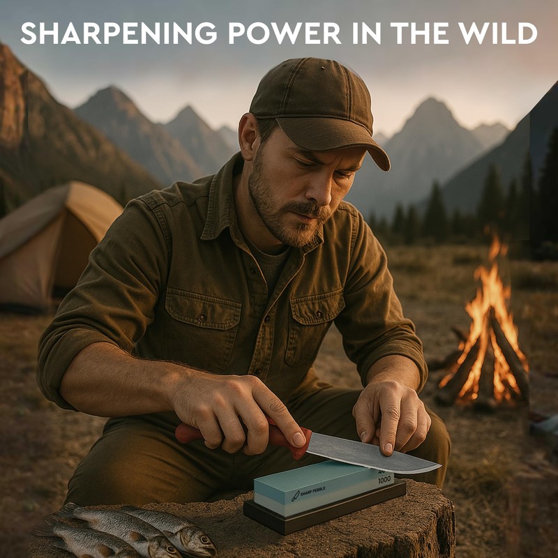 Sharp Pebble Premium Whetstone Knife Sharpening Stone 2 Side Grit