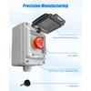 660V 10A Push Button Switch Box, Red Momentary Emergency Stop
