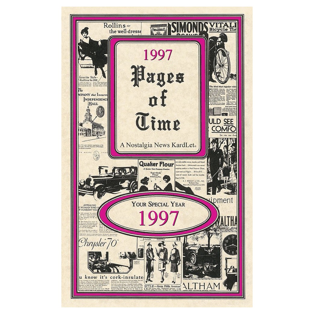1997 Pages of Time CELEBRATION KARDLET: Birthdays, Anniversaries, Reunions, Homecomings, Client & Corporate Gifts (PT1997)