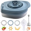 Zasjon Egg Slicer Stainless Steel 3-in-1 Egg Cutting Tool, Egg