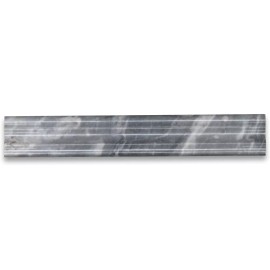 Stone Center Online K13P Bardiglio Gray Dark Grey Marble 2x12 Chair Rail Trim Molding Polished
