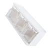 Seasoning Box 3 Grids Plastic Clear Condiment Box with Handle