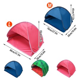 AIMALL Outdoor Beach Sunshade Tent, Automatic Quick Open, Portable UV Protection, Beach Tent for Sunbathing, Available in M ​​and L Sizes