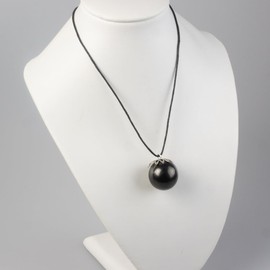 CRIGEMA - 100% Natural Shungite Stone in Russia (Ball Pendant 20 mm)