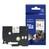 TZe-R254 Peatouch Ribbon Tape, Gold Letter/White, 24mm
