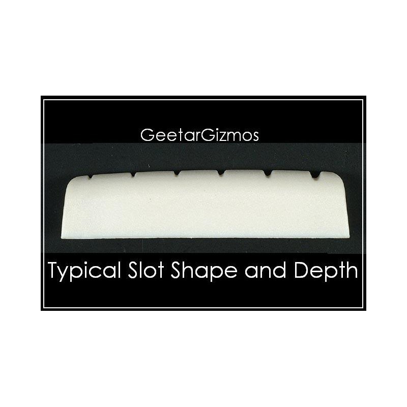 GeetarGizmos FREE SHIPPING GeetarGizmos 1 11/16" SLOTTED BONE NUT for