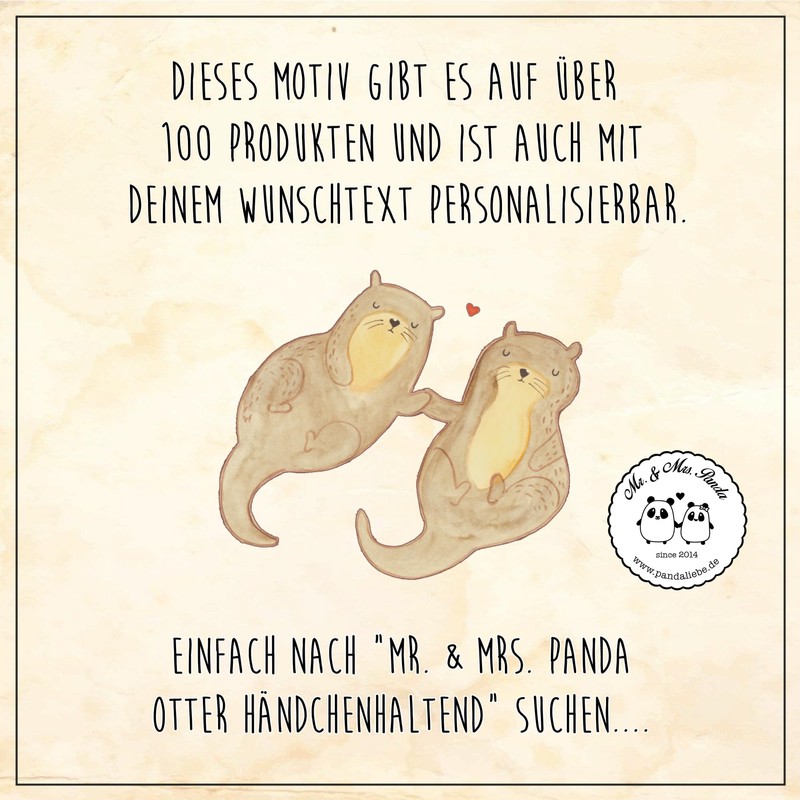 Mr. & Mrs. Panda Car Sun Shade Otter Hands Holding