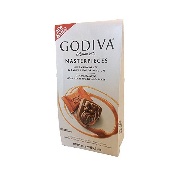 Godiva Chocolatier, Masterpiece Mc Caramel Lion, 5.1 Ounce( 2 pack )