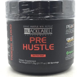 Blacklabel Supplements Pre Hustle Pre-Workout Tigers Blood 30 Servings