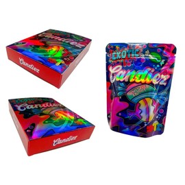 20 Bags and 20 Boxes, 1 Special Cartoon Pattern, Resealable Candy Bags, Gummies Bags, 5 x 4 Inch Storage Baggies, Treat Bags, Cookie Bag(gold)