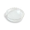 GRAHAM DESIGN Acrylic Scalloped Round Tray with Handles - 10"