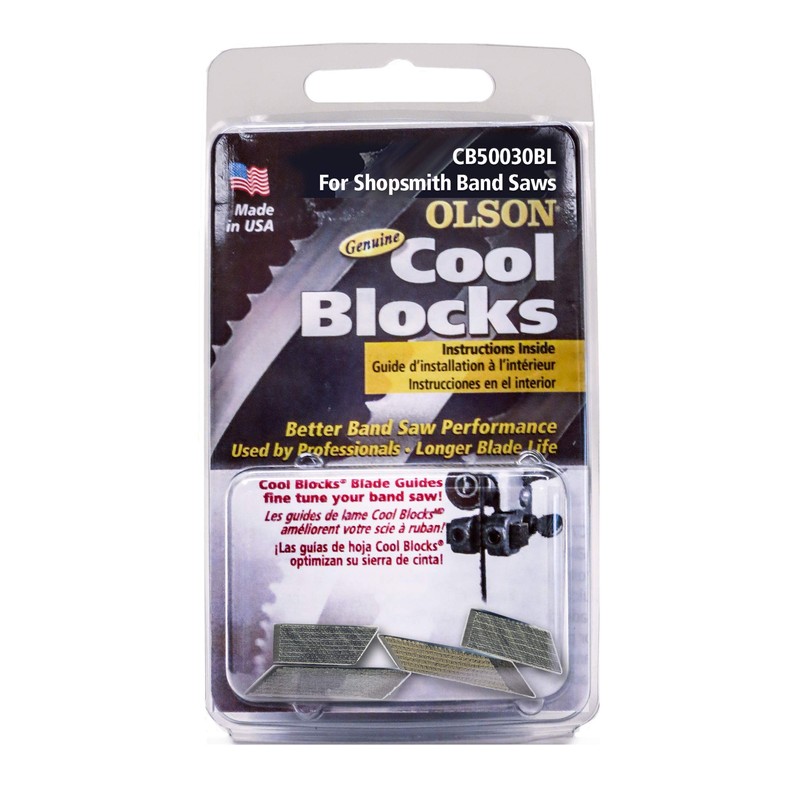 OLSON SAW CB50030BL Shopsmith Band Accessory Cool Blocks