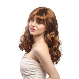 WIG ME UP - 91266-ZA8 Women's Wig Carnival Long Pony Waves Diva Southern Belle Brown