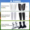 OYANIA 8 Piezas Espinilleras de Futbol y 2 Pares Calcetines