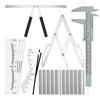 BAMTTOO Tattoo Eyebrow Tool Set 3 Point Positioning Ruler Scale