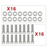 BBC Intake Manifold Bolts Stainless Steel KIT Replacement for Chevy
