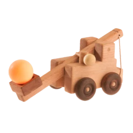 PoppyBabyCo Handcrafted Wooden Catapult Sling Shot Toy