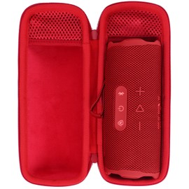 Peyyargo Storage Case Compatible with JBL Flip 7/6 / 5 Portable Waterproof and DropProof Speaker (Red)