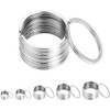 10-100 Key Rings Stainless Steel Round Split Rings Key Chain