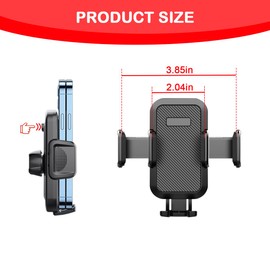 Mandark Car Phone Holder, Air Vent Windshield Dashboard Quick Release Auto Smartphone Stand, 2 in 1 Suction Cup Vehicle Cellphone Mount, Universal for Trucks, RVs, Vehicles and More（Style B）